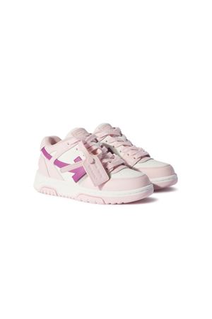 sneakers in pelle rosa OFF WHITE KIDS | OGIA007F24LEA001013C